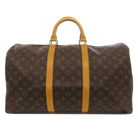 LOUIS VUITTON Brown Monogram Keepall 50 Boston Bag - Picture 2 of 11